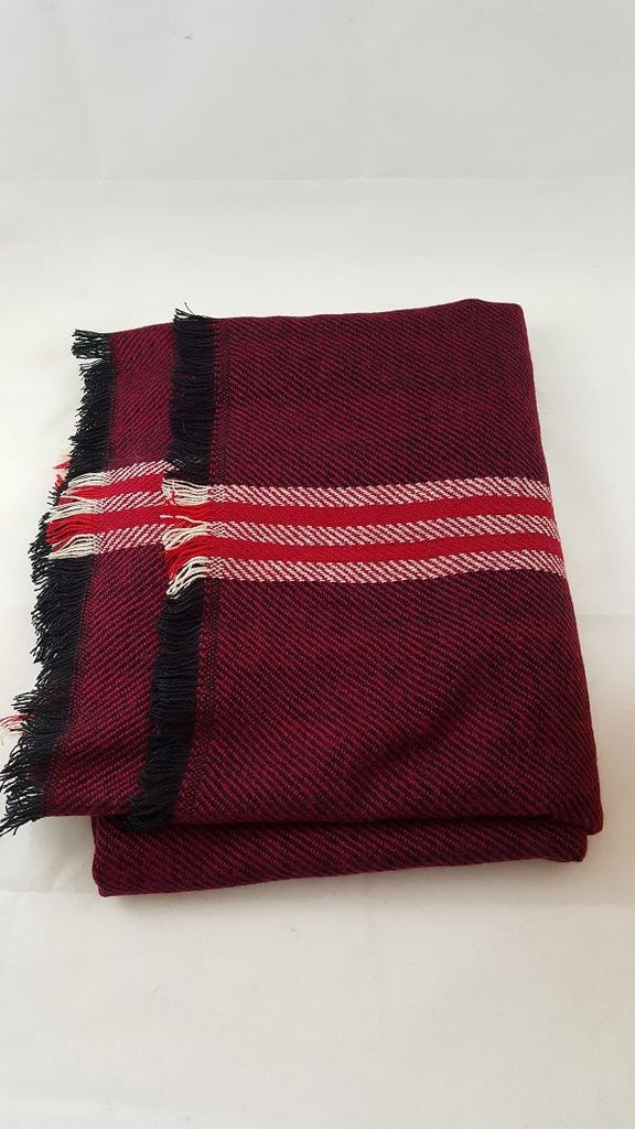 Oversized striped scarf