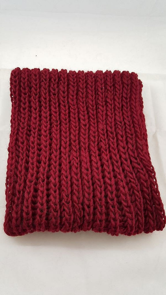 Ribbed knit infinity