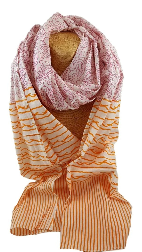 Passion Lilie print cotton scarf