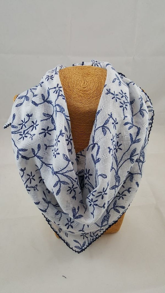 Patterned square scarf