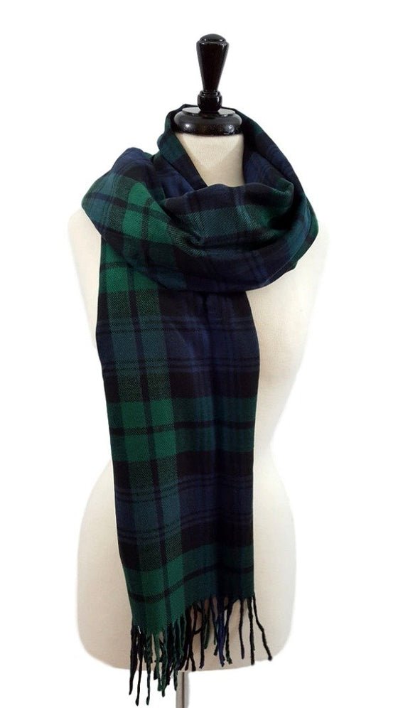 Cashmere feel wide scarf