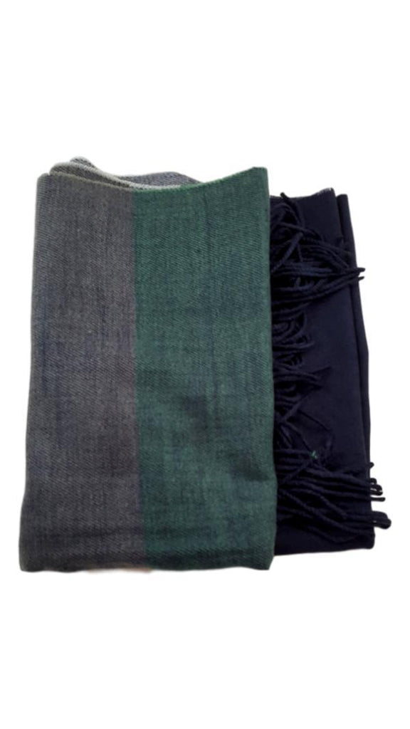 Cashmere feel wide scarf