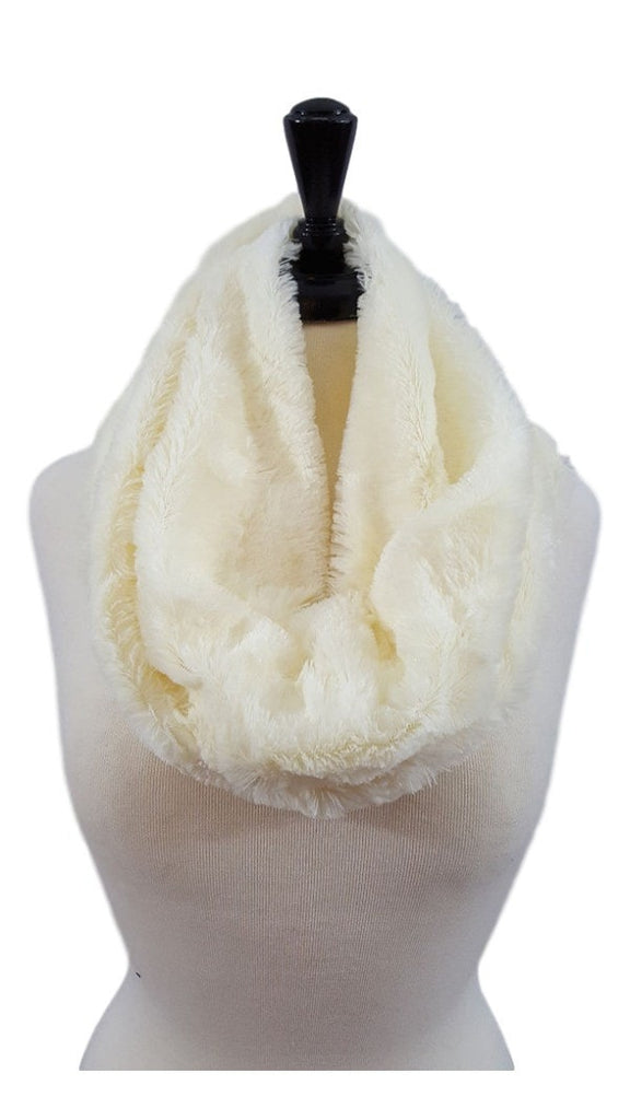 Plush faux fur infinity