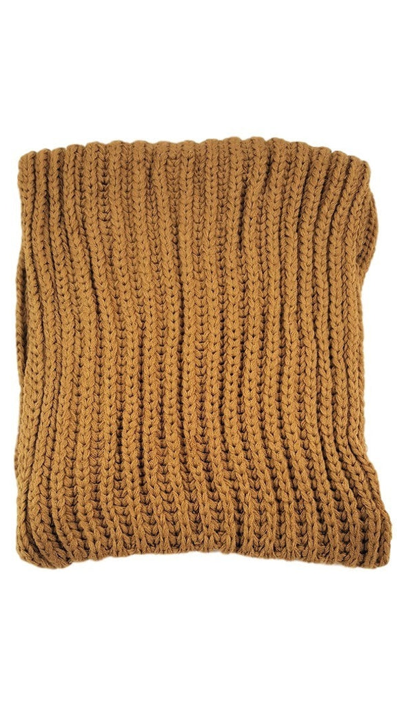 Ribbed knit infinity