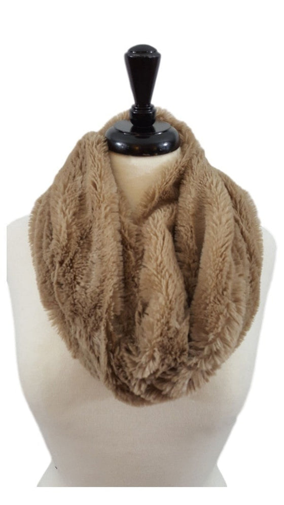 Plush faux fur infinity